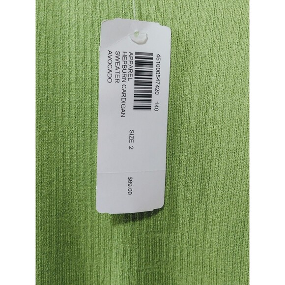 Chico's Women's Green Cardigan Sweater Knit Hephburn Size 2 NWT Free Shipping!! - Picture 7 of 9